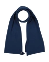 Siste's Woman Scarf Navy Size - Viscose, Polyamide, Wool In Blue