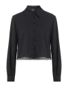 Siste's Woman Shirt Black Size L Polyester In Black