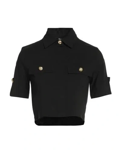 Siste's Woman Shirt Black Size Xs Viscose, Nylon, Elastane