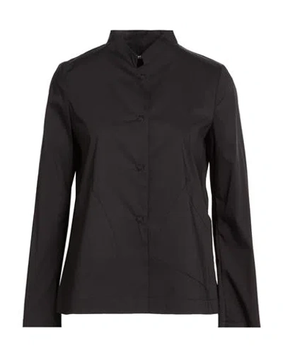 Siste's Woman Shirt Black Size Xs Cotton, Nylon, Elastane In Blue