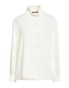 Siste's Woman Shirt Cream Size S Polyester, Elastane In White