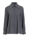 Siste's Woman Shirt Grey Size L Polyester In Gray
