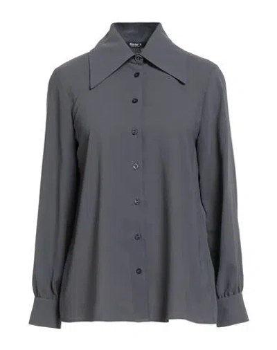 Siste's Woman Shirt Grey Size L Polyester In Gray