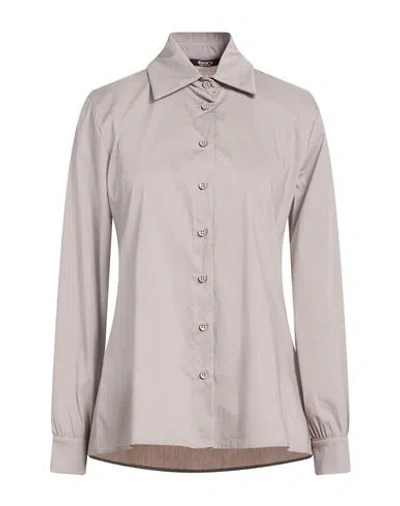 Siste's Woman Shirt Grey Size S Cotton, Polyamide, Elastane In Gray