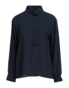 Siste's Woman Shirt Midnight Blue Size L Polyester, Elastane In Blue