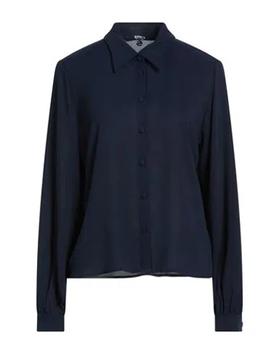 Siste's Woman Shirt Midnight Blue Size L Recycled Polyester, Polyester