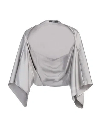 Siste's Woman Shrug Light Grey Size S Polyester In Gray