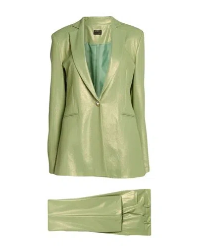 Siste's Woman Suit Light Green Size L Polyester, Elastane