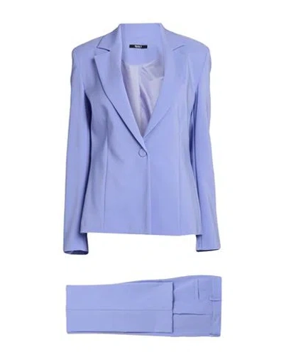 Siste's Woman Suit Lilac Size L Polyester, Elastane In Purple