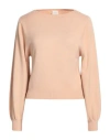 Siste's Woman Sweater Blush Size L Viscose, Pbt - Polybutylene Terephthalate, Nylon In Pink
