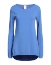 Siste's Woman Sweater Light Blue Size S Viscose, Wool, Polyamide In Blue