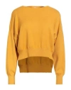 Siste's Woman Sweater Marigold Size M Viscose, Pbt - Polybutylene Terephthalate, Nylon In Yellow