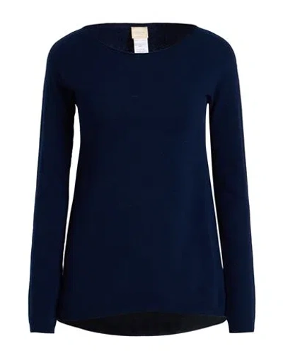 Siste's Woman Sweater Midnight Blue Size Xs Viscose, Wool, Polyamide