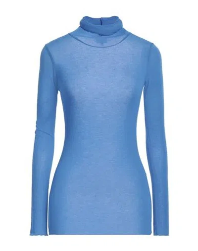 Siste's Woman T-shirt Light Blue Size S Viscose, Nylon, Cashmere, Elastane