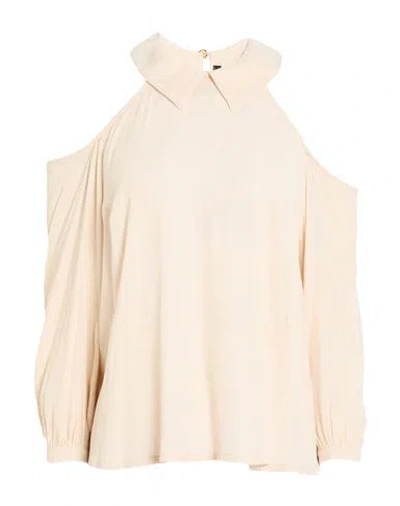Siste's Woman Top Beige Size S Viscose In Gray