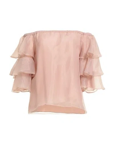 Siste's Woman Top Blush Size L Polyester In Brown