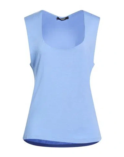Siste's Woman Top Light Blue Size Xl Viscose, Elastane
