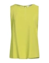 Siste's Woman Top Lime Green Size M Viscose