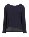 Siste's Woman Top Midnight Blue Size M Viscose In Blue