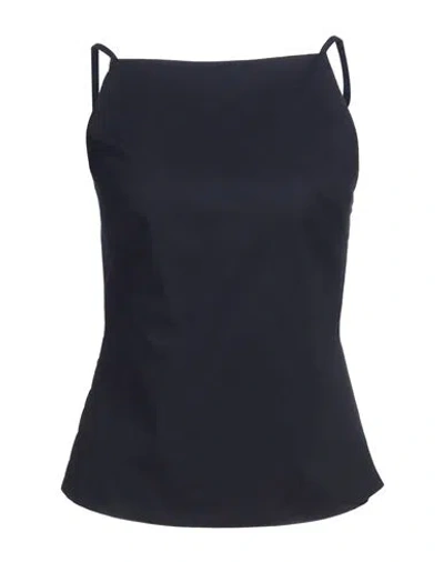 Siste's Woman Top Midnight Blue Size M Cotton, Elastane In Blue