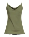Siste's Woman Top Military Green Size L Polyester
