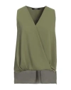 Siste's Woman Top Military Green Size S Polyester In Green