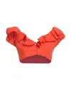 Siste's Woman Top Orange Size M/l Cotton