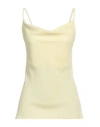 Siste's Woman Top Pastel Yellow Size M Polyester In Yellow