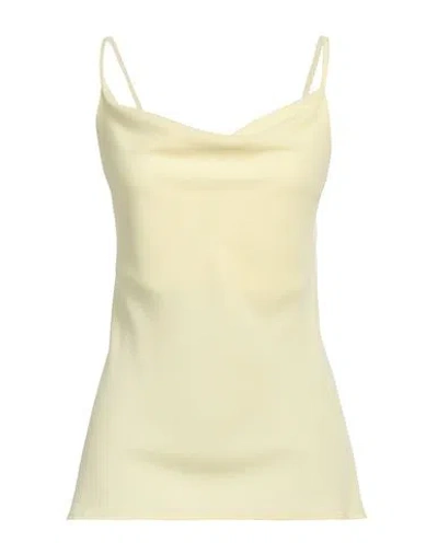 Siste's Woman Top Pastel Yellow Size M Polyester