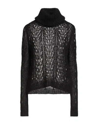 Siste's Woman Turtleneck Black Size S/m Polyamide, Alpaca Wool, Acrylic