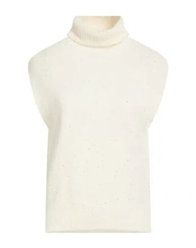 Siste's Woman Turtleneck Ivory Size S Polyamide, Virgin Wool, Alpaca Wool In White
