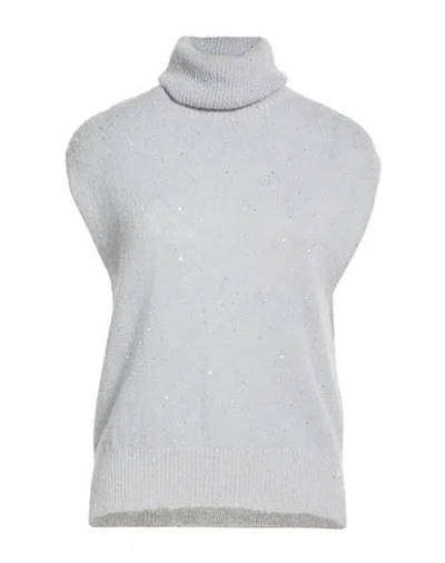 Siste's Woman Turtleneck Light Grey Size S Polyamide, Virgin Wool, Alpaca Wool In Gray