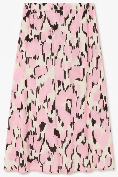 Sita Murt Abstract Skirt In 7157 Pink