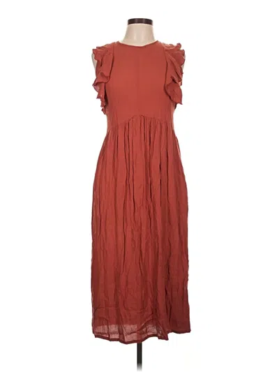 Pre-owned Sita Murt Casual Dress In Brown