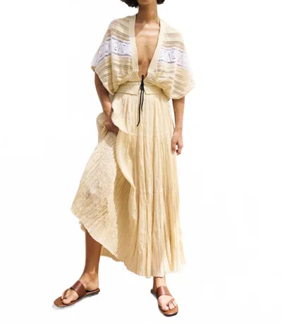 Sita Murt Cotton Blend Knit Vest In Beige In Neutral