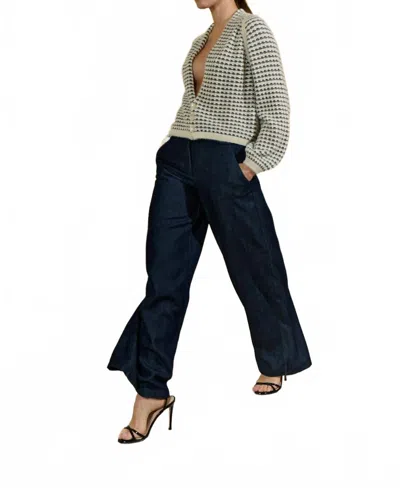 Sita Murt Fuzzy Texture Jacket In Blue In Green