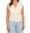 Sita Murt Knit Waistcoat Vest In Butter
