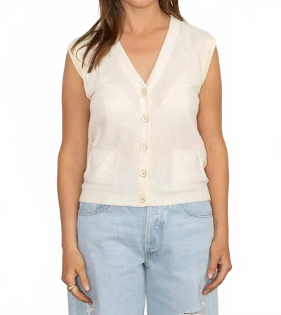 Sita Murt Knit Waistcoat Vest In Butter