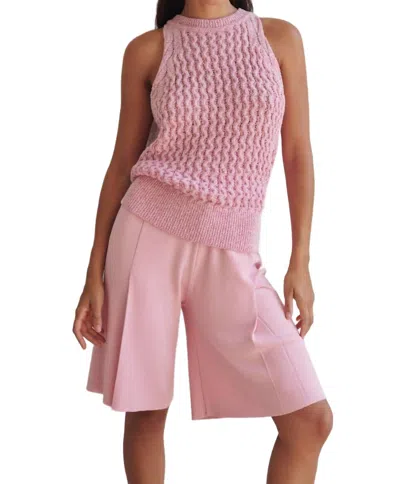 Sita Murt Knitted Bermuda In Pink