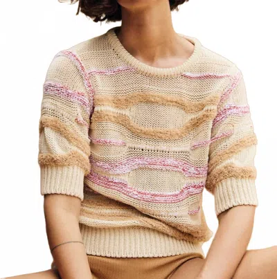 Sita Murt Knitted Short Sleeve Sweater In Multi