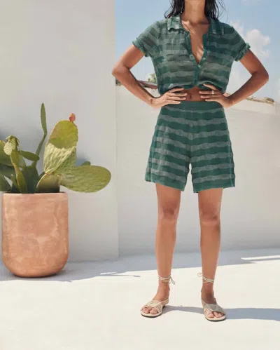 Sita Murt Knitted Shorts In Green In Multi