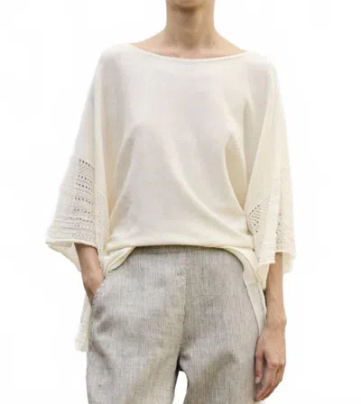 Sita Murt Knitted Top In Ecru In White