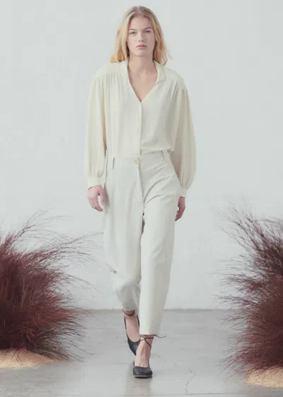 Sita Murt Long Sleeve Blouse In Cream In White