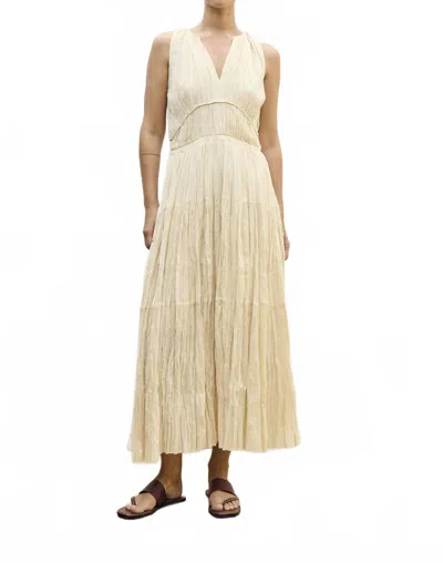 Sita Murt Long Sleeveless Dress In Cream In Neutral
