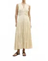 Sita Murt Long Sleeveless Dress In Cream In White