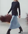 Sita Murt Long Sweater Maxi Rib In Navy In Blue