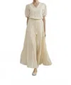 Sita Murt Long Wrinkled Skirt In Ecru In Neutral
