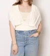 Sita Murt Pleated Top In Ecru