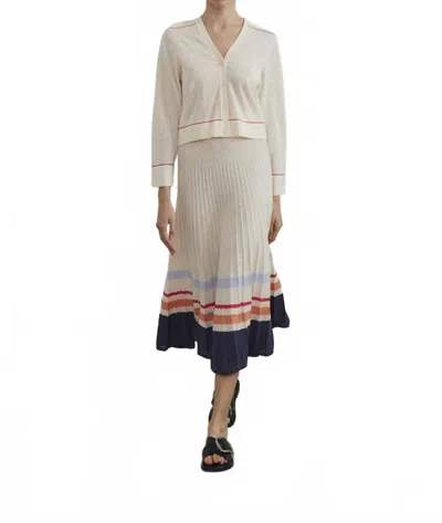 Sita Murt Short Knitted Cardigan In A La Carte Natural In Neutral