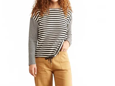 Sita Murt Stripe Sweater In Black, Tan In Multi